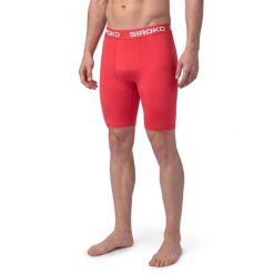 Męskie spodenki sportowe Siroko Bshorts Red M. Czerwone szorty sportowe męskie SIROKO, m, z materiału, do biegania. Za 116.00 zł.