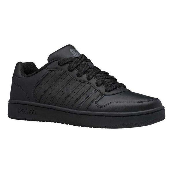 Męskie Powlekane Skórzane Buty Sportowe. Czarne buty trekkingowe męskie K-Swiss, z gumy, bez zapięcia, trekkingowe. Za 159.00 zł.