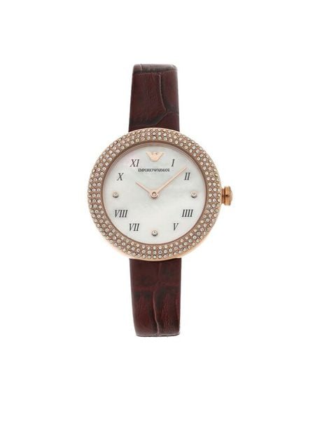 Emporio Armani Zegarek AR11357 Czerwony. Czerwone, analogowe zegarki damskie Emporio Armani. Za 739.99 zł.