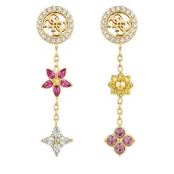 Kolczyki Guess. Żółte kolczyki damskie Guess, złote. Za 252.99 zł.