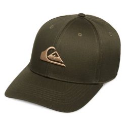 Czapka z daszkiem Quiksilver. Brązowe czapki męskie Quiksilver, bez wzorów. Za 79.99 zł.
