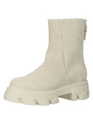 Steve Madden Skórzane botki w kolorze kremowym rozmiar: 40. Brązowe botki damskie Steve Madden, ze skóry, eleganckie, bez obcasa, na platformie, bez zapięcia. Za 282.99 zł.