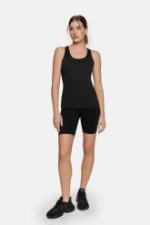 Bluzka fitness Dry Cardiobunny na ramiączka. Czarne bluzki sportowe damskie Cardio Bunny, xs, z tkaniny, bez kołnierzyka, bez ramiączek. Za 36.99 zł.