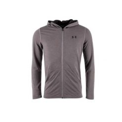 Bluza Under Armour Threadborne Fitted FZ. Szare bluzy bez kaptura męskie Under Armour, bez wzorów, z materiału, bez kołnierzyka, bez ramiączek. Za 380.10 zł.