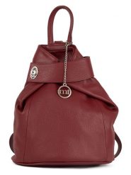 Mia Tomazzi Skórzany plecak "Sirietto" w kolorze czerwonym - 28 x 35 x 13 cm rozmiar: onesize. Czerwone plecaki damskie Mia Tomazzi, bez wzorów, z materiału. Za 260.99 zł.