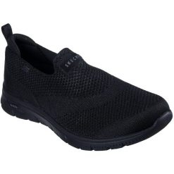 Buty sportowe damskie Skechers Arch Fit Refine 2.0 - Cascade. Czarne buty sportowe na co dzień damskie Skechers, bez wzorów, z materiału. Za 590.00 zł.