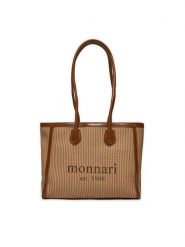 Monnari Torebka BAG0380-017 Beżowy. Brązowe torebki klasyczne damskie Monnari, bez wzorów, z materiału, bez dodatków. Za 289.99 zł.