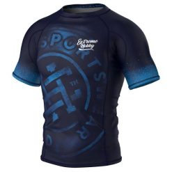 Koszulka Męska na siłownię rashguard MMA EXTREME HOBBY BADGE. Czarne bielizna termoaktywna męska EXTREME HOBBY, m, bez wzorów, z bawełny. Za 199.00 zł.