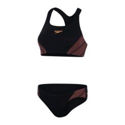 Strój kąpielowy damski Speedo Placement 2Piece. Czarne bikini damskie Speedo, bez wzorów. Za 178.19 zł.