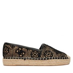 Espadryle Guess. Czarne espadryle damskie Guess, z aplikacjami, bez obcasa. Za 479.99 zł.