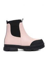 DeeZee Botki CEO-CM231205-52 Różowy. Czerwone botki dziewczęce DeeZee, bez wzorów, z materiału, bez ramiączek. Za 139.99 zł.