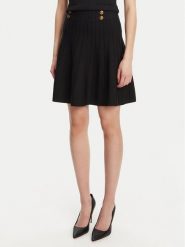 Guess Spódnica mini W5YD65 Z0130 Czarny Regular Fit. Czarne spódniczki damskie Guess, l, z aplikacjami, z wiskozy, mini. Za 339.99 zł.