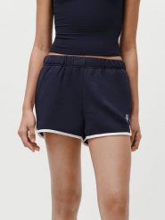 LeGer Szorty dresowe "Drew" w kolorze granatowym rozmiar: 42. Niebieskie szorty damskie LeGer, bez wzorów, z dresówki. Za 87.61 zł.