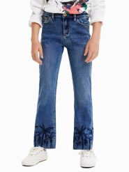Desigual Jeansy 23SGDD06 Szary Regular Fit. Szare spodnie dziewczęce Desigual, z bawełny. Za 399.99 zł.