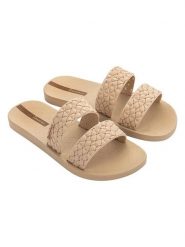 Ipanema Klapki w kolorze beżowym rozmiar: 39. Brązowe klapki damskie Ipanema, bez wzorów, bez obcasa. Za 34.85 zł.