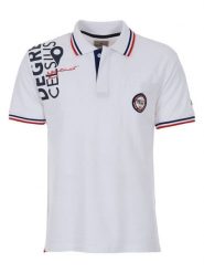 Peak Mountain Koszulka polo "Calor" w kolorze białym rozmiar: M. Białe koszulki polo męskie Peak Mountain, m, bez wzorów, z bawełny, bez ramiączek. Za 92.21 zł.