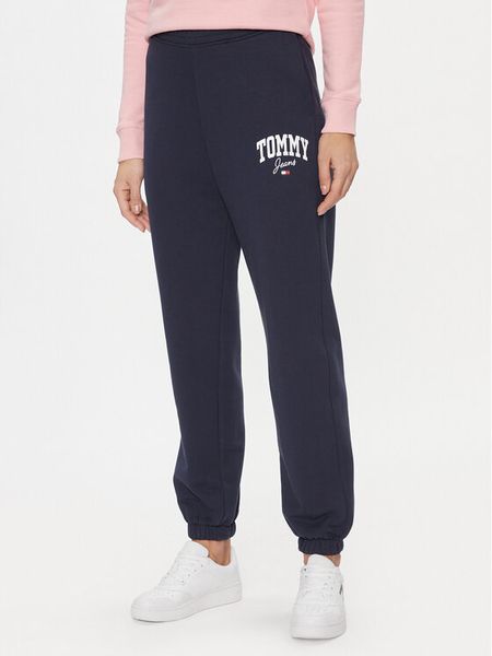 Tommy Jeans Spodnie dresowe DW0DW16379 Granatowy Relaxed Fit. Niebieskie jeansy damskie Tommy Jeans, s, bez wzorów, z bawełny. Za 249.99 zł.
