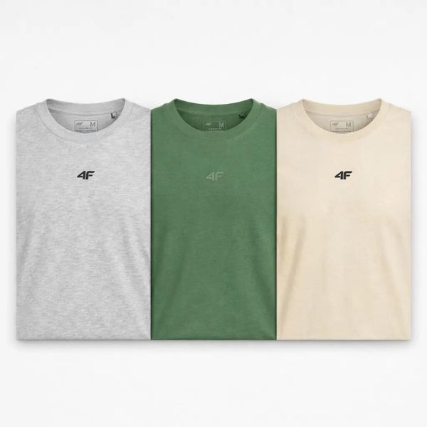 T-SHIRT MĘSKI KOSZULKA 4F ZESTAW LIMITOWANY KOMPLET 3 SZTUKI 4XL M3947 SS26. T-shirty męskie 4f, m, bez wzorów, z bawełny, bez kołnierzyka. Za 164.98 zł.