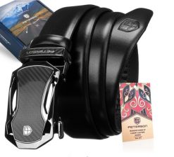 Pasek skórzany Peterson [DH] PTN PAS-CA4 czarny. Czarne paski męskie Peterson, bez wzorów, z jeansu. Za 105.99 zł.