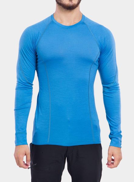 Bluza Sensor Merino Active Tee L/S. Niebieskie bluzy bez kaptura męskie Sensor, l, z materiału. Za 346.49 zł.