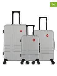 SWISS KOPPER 3-częściowy zestaw "Uster" w kolorze szarym rozmiar: onesize. Szare walizki SWISS KOPPER, bez wzorów, z materiału. Za 434.99 zł.