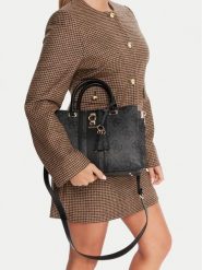 Guess Torebka Erenia HWSO78 38060 Czarny. Czarne torebki klasyczne damskie Guess, z aplikacjami, ze skóry, bez dodatków. Za 539.99 zł.