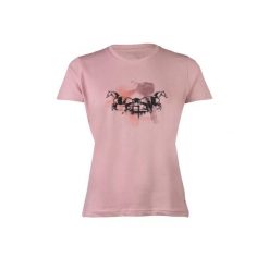 T-shirt damski HKM Running Horse. Czerwone t-shirty damskie HKM, s, bez wzorów, z materiału, bez kołnierzyka. Za 126.50 zł.