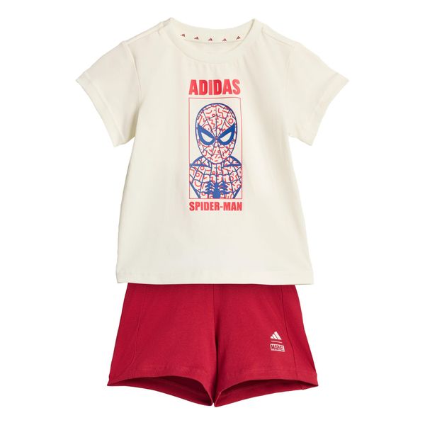Zestaw Adidas Marvel Spider-Man T-Shirt. Białe spodnie dresowe damskie Adidas, m, bez wzorów, z dresówki, bez kołnierzyka. Za 179.00 zł.
