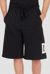 DOLCE & GABBANA Czarne spodenki. Czarne szorty męskie Dolce and Gabbana, bez kołnierzyka. W wyprzedaży za 1,999.99 zł.