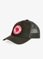 Czapka z daszkiem Fjallraven 1960 Logo Langtradarkeps. Zielone czapki męskie Fjällräven, bez wzorów, z bawełny. Za 174.49 zł.