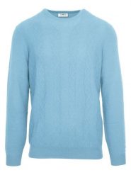 Malo Optimum Kaszmirowy sweter w kolorze błękitnym rozmiar: XL. Niebieskie swetry męskie Malo Optimum, xl, bez wzorów, z kaszmiru, bez kołnierzyka. Za 521.99 zł.