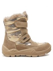 Primigi Śniegowce 6882522 M GORE-TEX Beżowy. Brązowe kozaki dziewczęce Primigi, bez wzorów, z gore-texu, bez obcasa. Za 459.99 zł.