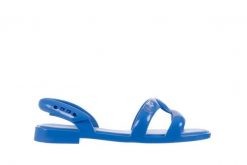 Sandały Melissa Tube Sandal Jeremy Sc Blue, Niebieski, Guma - 35-36. Niebieskie sandały damskie Melissa, bez wzorów, z gumy, bez obcasa. W wyprzedaży za 89.10 zł.