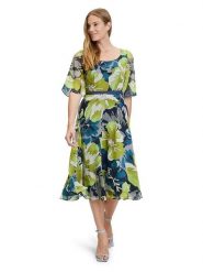 Vera Mont Sukienka w kolorze zielono-niebieskim rozmiar: 40. Niebieskie sukienki damskie Vera Mont, bez wzorów, bez kołnierzyka, bez ramiączek, midi. Za 166.49 zł.