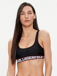 KARL LAGERFELD Góra od bikini 240W2221 Czarny. Czarne bikini damskie Karl Lagerfeld, bez wzorów. Za 329.99 zł.