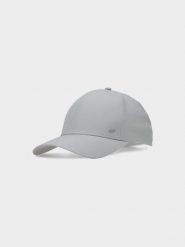 4F Czapka z daszkiem strapback uniseks - szara L/XL. Szare czapki z daszkiem damskie 4f, bez wzorów, z elastanu. W wyprzedaży za 79.99 zł.