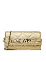 Nine West Torebka GLAR2 Złoty. Żółte torebki klasyczne damskie Nine West, bez wzorów, z materiału, wizytowe, bez kołnierzyka, bez ramiączek. Za 199.99 zł.