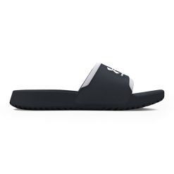 Klapki damskie Under Armour Ignite Select. Czarne klapki damskie Under Armour, bez wzorów, bez obcasa. Za 99.99 zł.