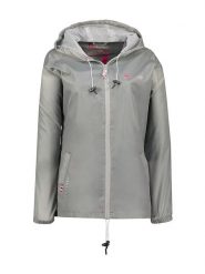 Geographical Norway Kurtka przejściowa "Boat" w kolorze szarym rozmiar: L. Szare kurtki damskie Geographical Norway, l, bez wzorów, bez kaptura. Za 83.42 zł.