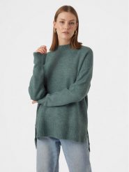 Vero Moda Sweter 10269229 Zielony Regular Fit. Zielone swetry klasyczne damskie Vero Moda, xs, z syntetyku, bez kołnierzyka. Za 109.99 zł.