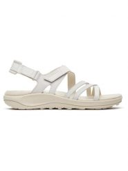 Merrell Skórzane sandały "Harbor Backstrap" w kolorze białym rozmiar: 38. Białe sandały damskie MERRELL, bez wzorów, bez obcasa. Za 188.85 zł.