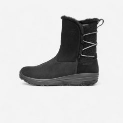 Buty turystyczne damskie Quechua NH500 skóra. Czarne obuwie trekkingowe damskie QUECHUA, na zimę. Za 299.99 zł.