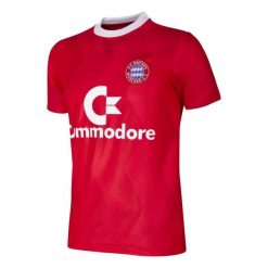 Koszulka retro piłkarska dla dorosłych Bayern München 1988-89. Czerwone t-shirty sportowe męskie COPA FOOTBALL, m, bez ramiączek, do piłki nożnej. Za 295.37 zł.
