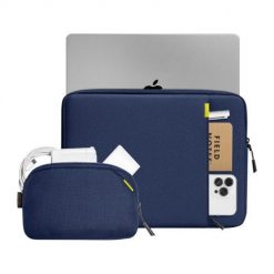 Zestaw pokrowiec na laptopa TOMTOC Defender-A13 + Etui 14'' (granatowe). Walizki męskie Tomtoc, bez wzorów. Za 157.00 zł.