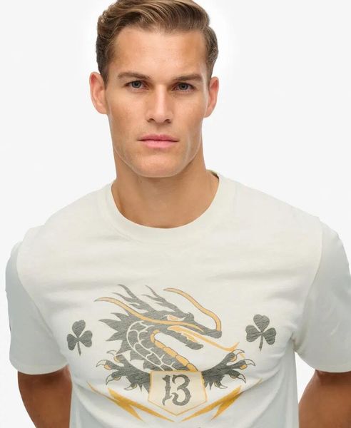 Superdry Campaign Souvenir Loose T-Shirt – 100% bawełna, luźny krój. Białe t-shirty damskie Superdry., l, bez wzorów, z bawełny, bez kołnierzyka. Za 205.45 zł.