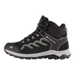 Buty turystyczne unisex za kostkę Alpine Pro Wuteve. Czarne buty trekkingowe męskie Alpine Pro, przed kolano, bez zapięcia, trekkingowe. Za 349.00 zł.