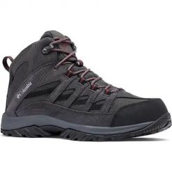 Buty trekkingowe męskie Columbia Crestwood Mid. Szare buty trekkingowe męskie Columbia, z materiału, bez zapięcia, trekkingowe. Za 518.00 zł.