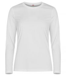 Clique Basic Active-T L/S Women - Damska koszulka z długim rękawem spun dyed. Białe t-shirty damskie CLIQUE, l, bez wzorów, z dzianiny, bez kołnierzyka. Za 96.04 zł.
