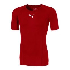 Męska Koszulka Z Krótkim Rękawem Liga Base Layer Top. Białe bielizna termoaktywna męska Puma, m, bez wzorów, z elastanu. Za 119.00 zł.