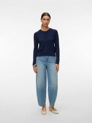 Vero Moda Kardigan w kolorze granatowym rozmiar: L. Niebieskie kardigany damskie Vero Moda, l, bez wzorów, z wiskozy. Za 96.14 zł.